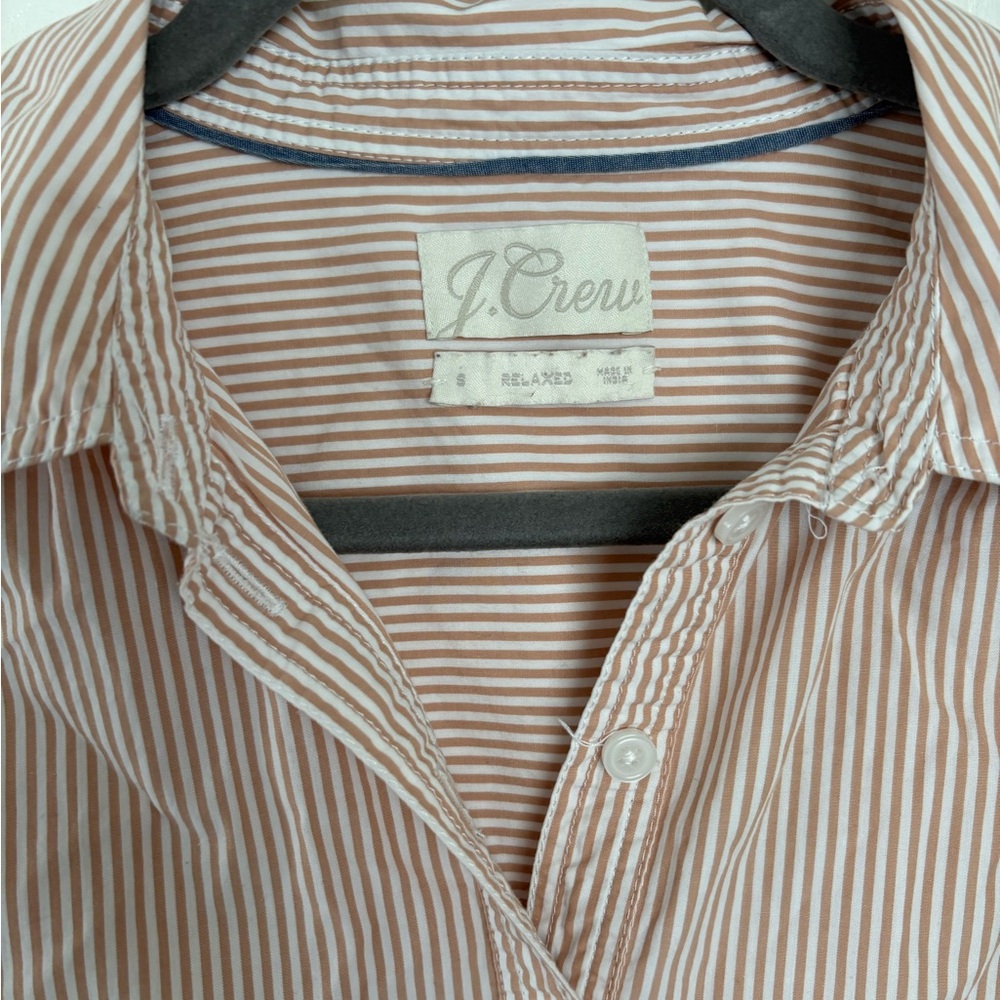 Jcrew Quarter Button down Relaxed Top - Picture 2 of 8